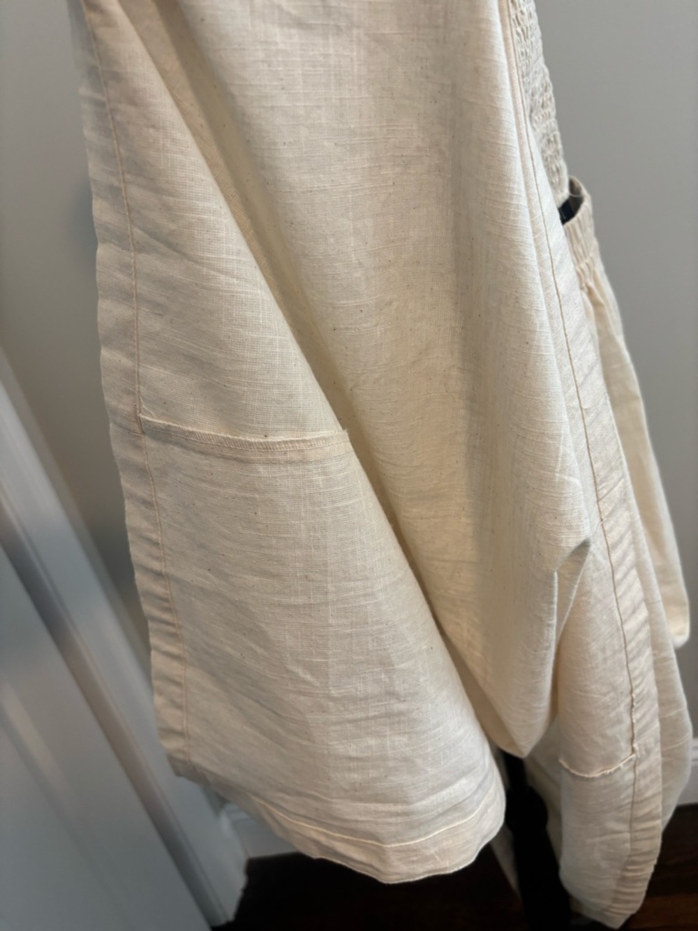 Sleeveless Cream Button-Front Maxi Dress - Picture 3 of 7